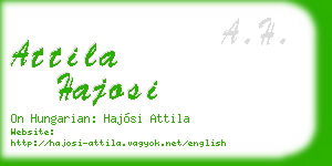 attila hajosi business card