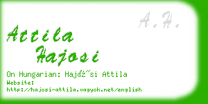 attila hajosi business card